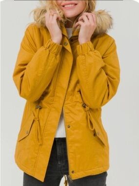 Faux Sherpa Hooded Parka